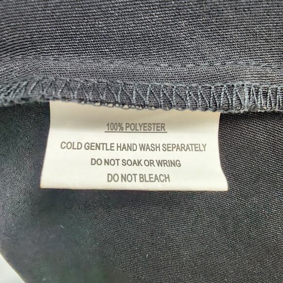 Saints + Secrets Black Square Neck Strappy Back Tie Side Zip Dress Size Small - Picture 5 of 7